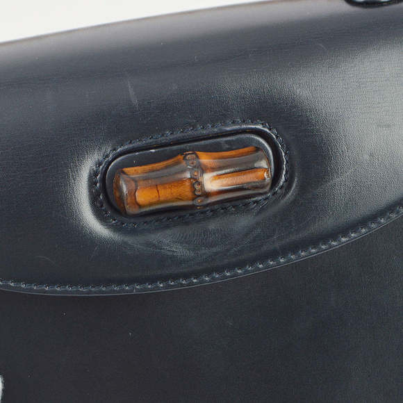 GUCCI Brown Bamboo 2way Shoulder Handbag 173024 - Picture 6 of 11